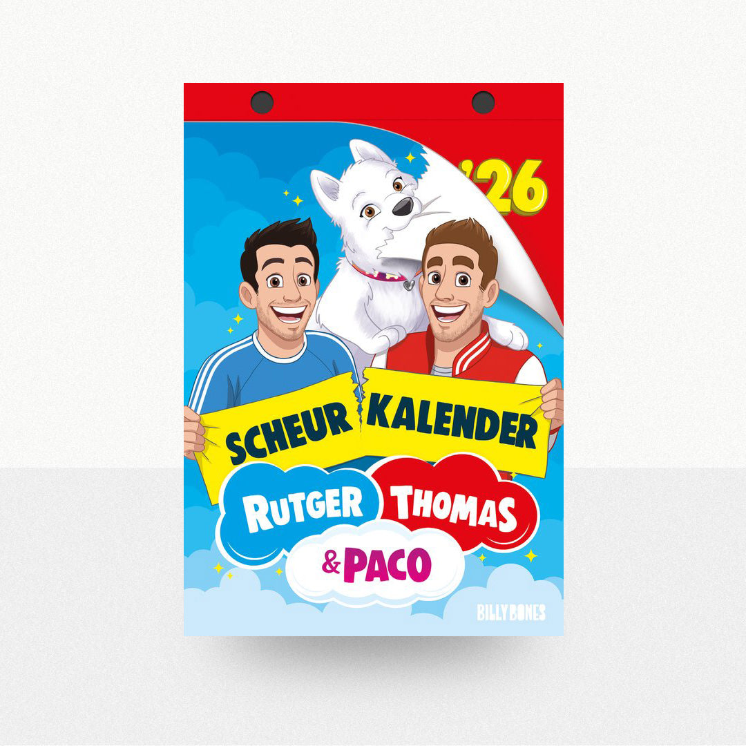 Vink, Rutger - De scheurkalender van Rutger, Thomas & Paco 2026